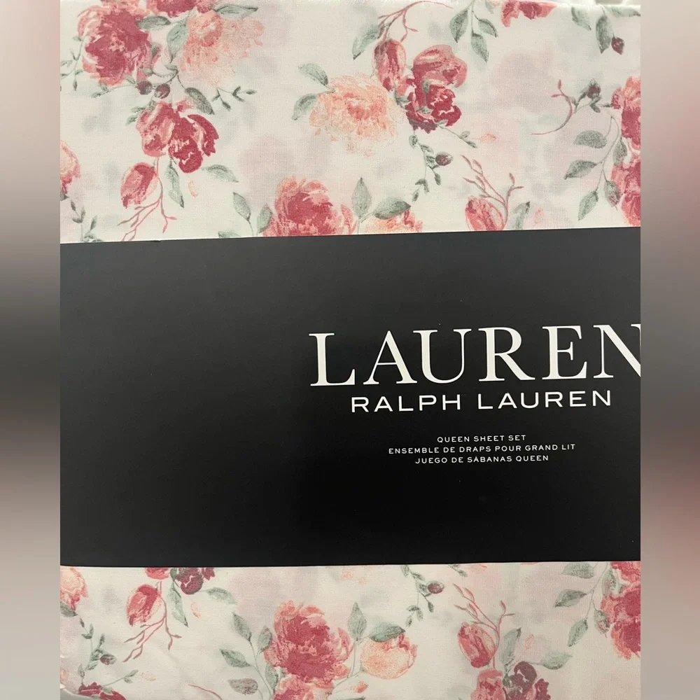 Ralph Lauren Floral Queen Sheet Set with Standard Pillowcases